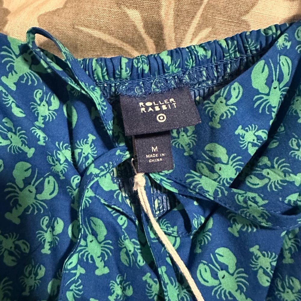 NWT Roller Rabbit x Target Lobsters Blue Drop Waist Mini Dress - Women’s M - Picture 3 of 7